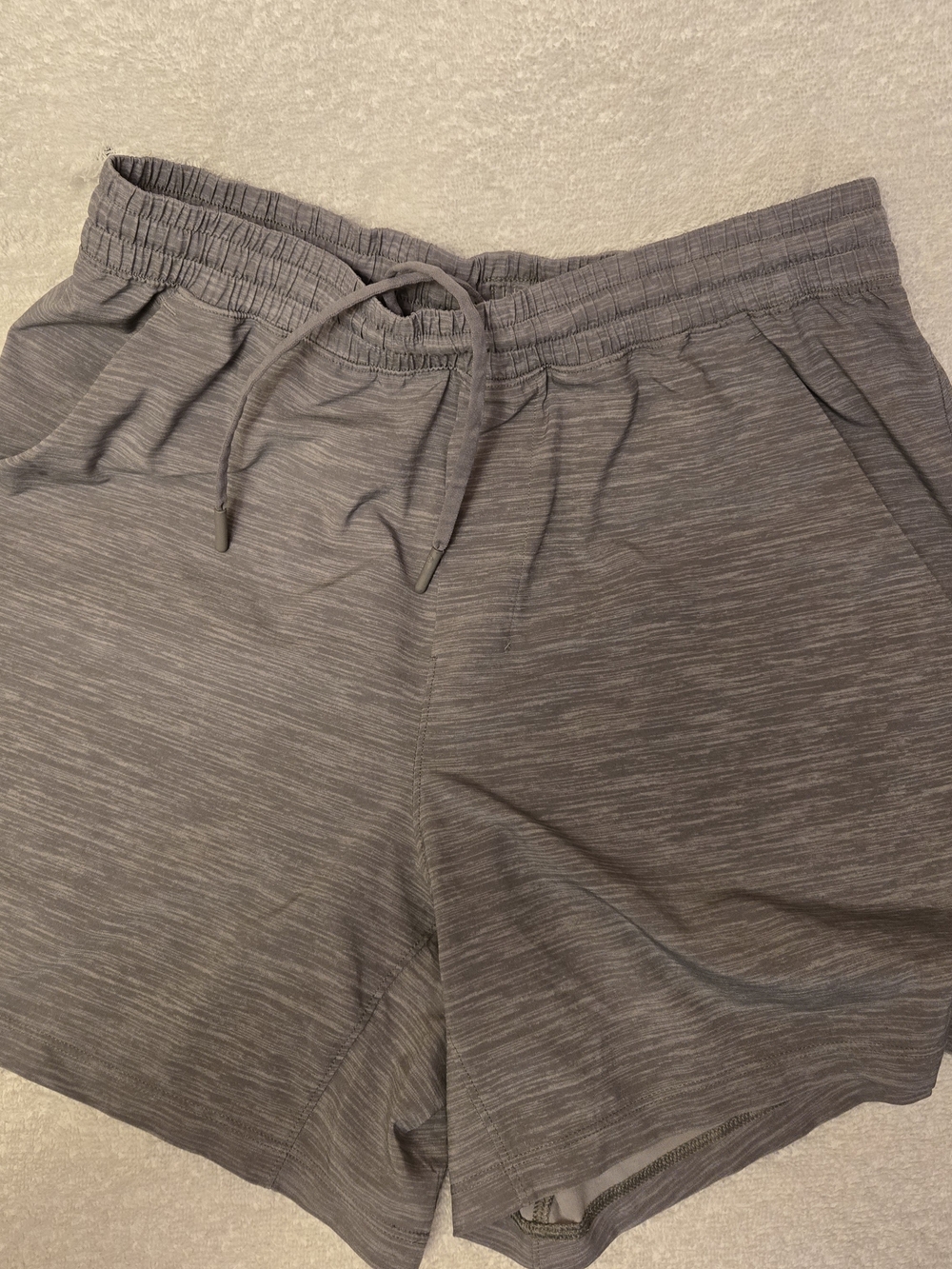 lululemon athletica Heathered Gray Women's Athletic Shorts